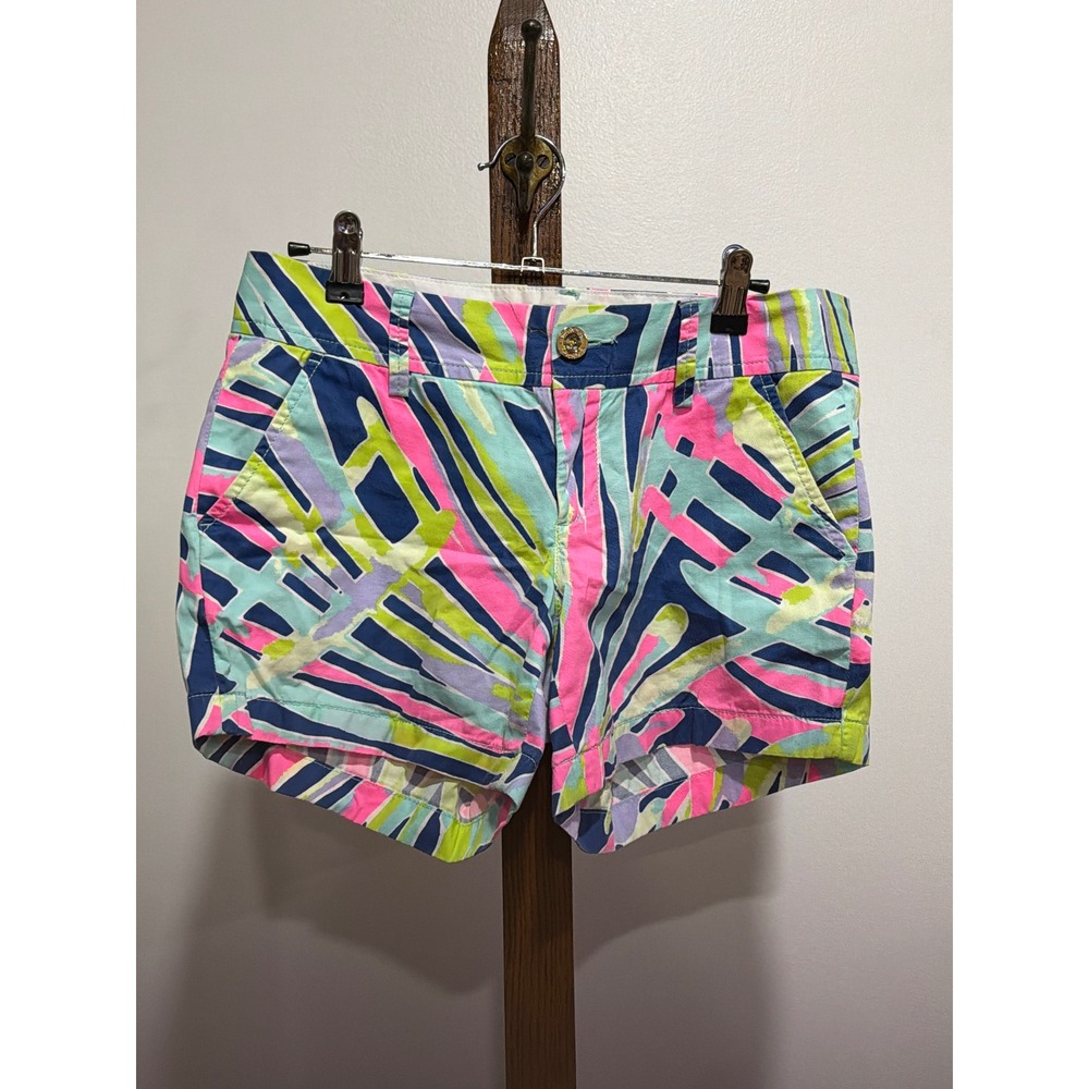 Lilly Pulitzer The Callahan Short 2 MultiColor Abstract Print Short Resort Beach